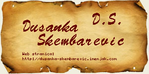Dušanka Škembarević vizit kartica